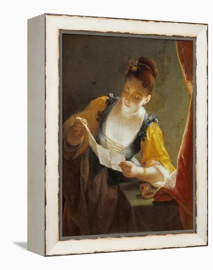 Woman Reading a Letter-Jean Raoux-Framed Premier Image Canvas