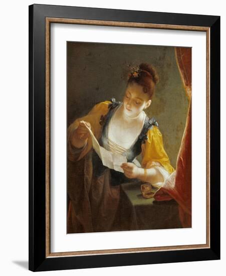 Woman Reading a Letter-Jean Raoux-Framed Giclee Print