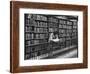 Woman Reading Book Among Shelves on Balcony in American History Room in New York Public Library-Alfred Eisenstaedt-Framed Photographic Print