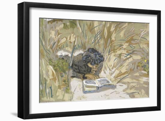 Woman Reading, C.1909-Edouard Vuillard-Framed Giclee Print