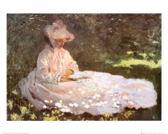 Image result for claude monet woman reading