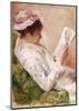Woman Reading-Mary Cassatt-Mounted Giclee Print
