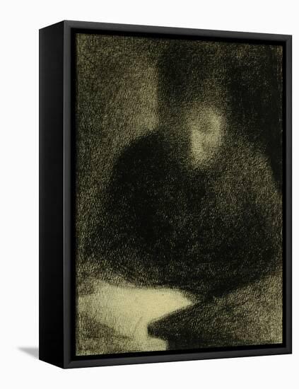 Woman Reading-Georges Seurat-Framed Premier Image Canvas