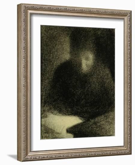 Woman Reading-Georges Seurat-Framed Giclee Print