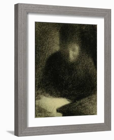 Woman Reading-Georges Seurat-Framed Giclee Print