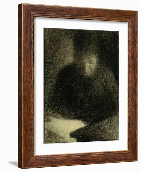 Woman Reading-Georges Seurat-Framed Giclee Print