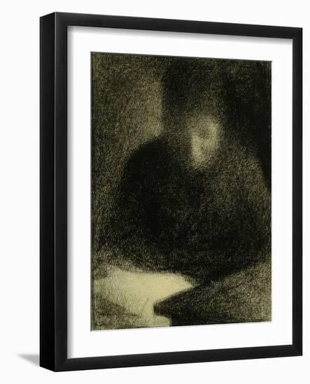 Woman Reading-Georges Seurat-Framed Giclee Print