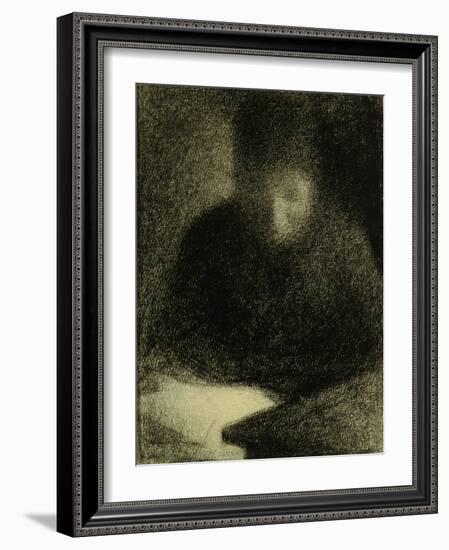 Woman Reading-Georges Seurat-Framed Giclee Print