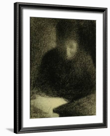 Woman Reading-Georges Seurat-Framed Giclee Print