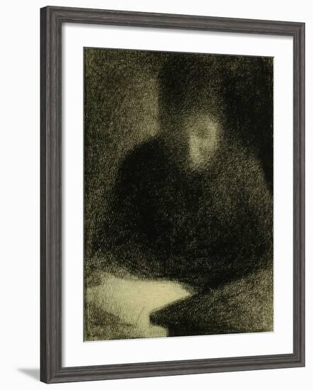Woman Reading-Georges Seurat-Framed Giclee Print