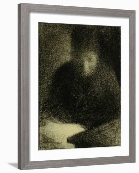 Woman Reading-Georges Seurat-Framed Giclee Print