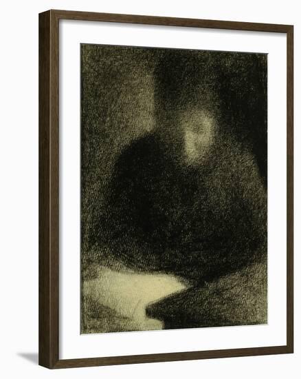 Woman Reading-Georges Seurat-Framed Giclee Print