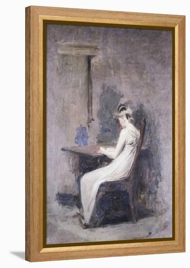 Woman Reading-Thomas Cowperthwait Eakins-Framed Premier Image Canvas