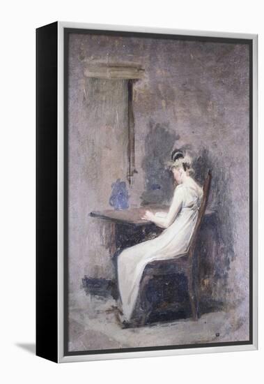 Woman Reading-Thomas Cowperthwait Eakins-Framed Premier Image Canvas