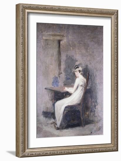 Woman Reading-Thomas Cowperthwait Eakins-Framed Giclee Print