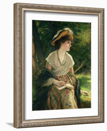 Woman Reading-Robert James Gordon-Framed Giclee Print