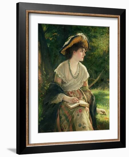 Woman Reading-Robert James Gordon-Framed Giclee Print