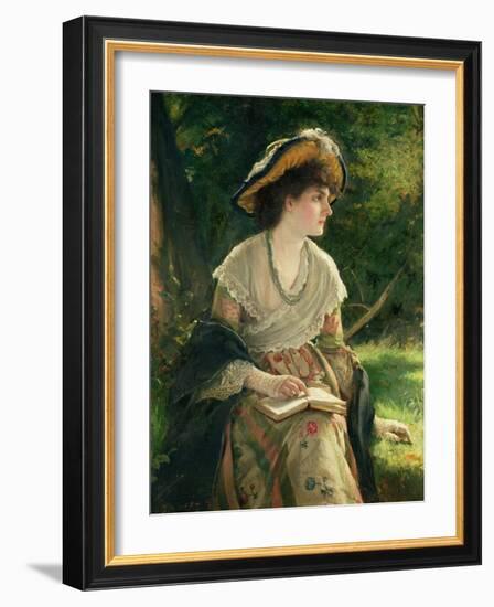 Woman Reading-Robert James Gordon-Framed Giclee Print