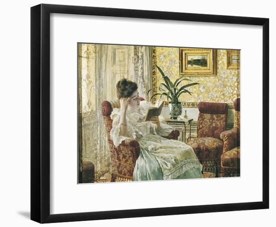 Woman Reading-Ricardo Lopez Cabrera-Framed Art Print