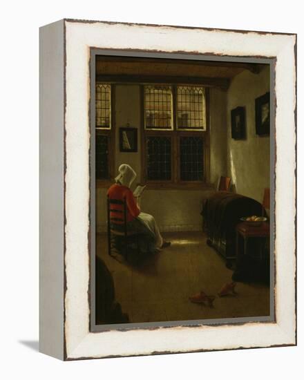 Woman Reading-Pieter Janssens Elinga-Framed Premier Image Canvas