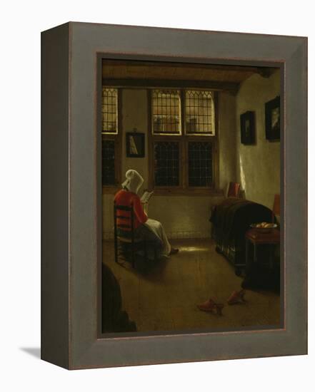 Woman Reading-Pieter Janssens Elinga-Framed Premier Image Canvas