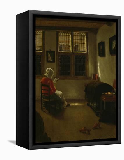 Woman Reading-Pieter Janssens Elinga-Framed Premier Image Canvas