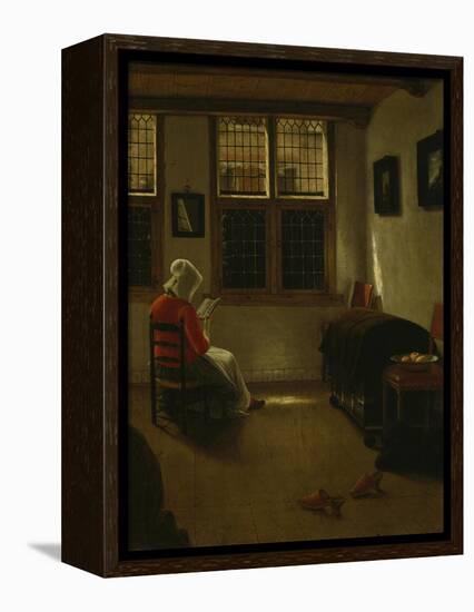 Woman Reading-Pieter Janssens Elinga-Framed Premier Image Canvas