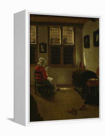 Woman Reading-Pieter Janssens Elinga-Framed Premier Image Canvas