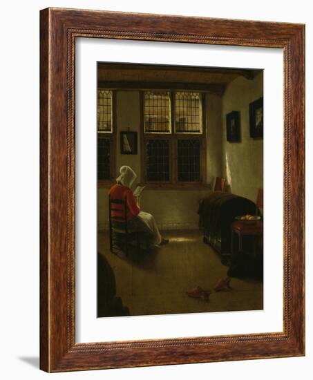 Woman Reading-Pieter Janssens Elinga-Framed Giclee Print