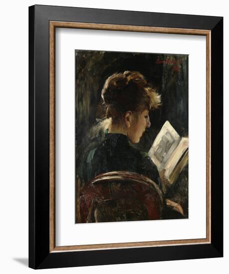 Woman Reading-Lovis Corinth-Framed Giclee Print