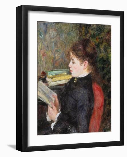 Woman Reading-Pierre-Auguste Renoir-Framed Giclee Print