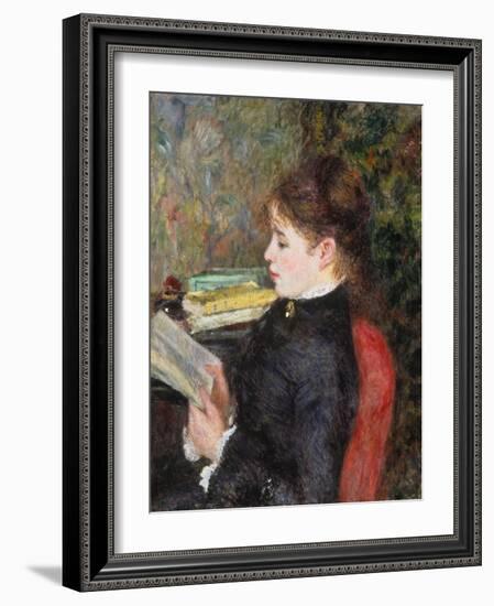 Woman Reading-Pierre-Auguste Renoir-Framed Giclee Print