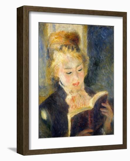 Woman Reading-Pierre-Auguste Renoir-Framed Giclee Print