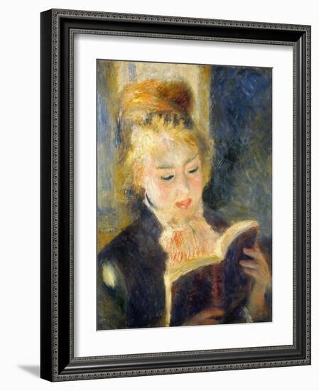 Woman Reading-Pierre-Auguste Renoir-Framed Giclee Print