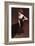 Woman Reclining in Black Dress-John White Alexander-Framed Art Print