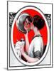 "Woman Reflected in Silver Tray,"March 1, 1924-Katherine R. Wireman-Mounted Giclee Print