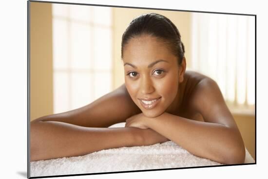 Woman Relaxing At a Beauty Spa-Adam Gault-Mounted Photographic Print