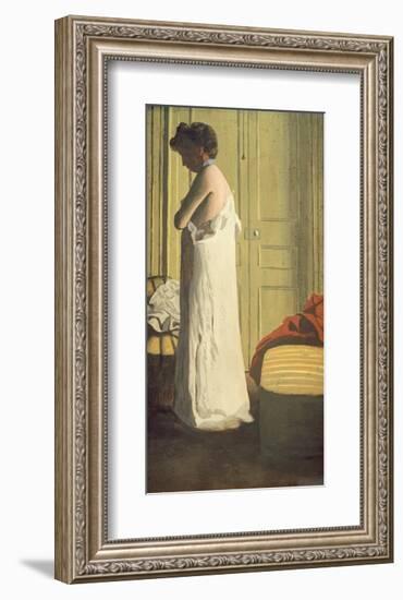 Woman Removing her Petticoat-Félix Vallotton-Framed Giclee Print