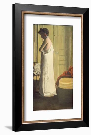 Woman Removing her Petticoat-Félix Vallotton-Framed Giclee Print