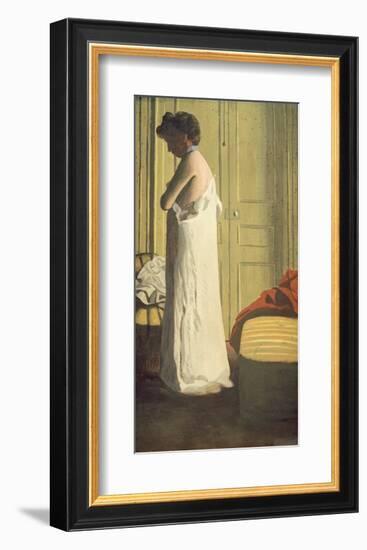 Woman Removing her Petticoat-Félix Vallotton-Framed Giclee Print