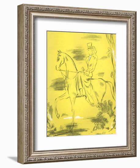 Woman Riding, 1939, UK-null-Framed Giclee Print