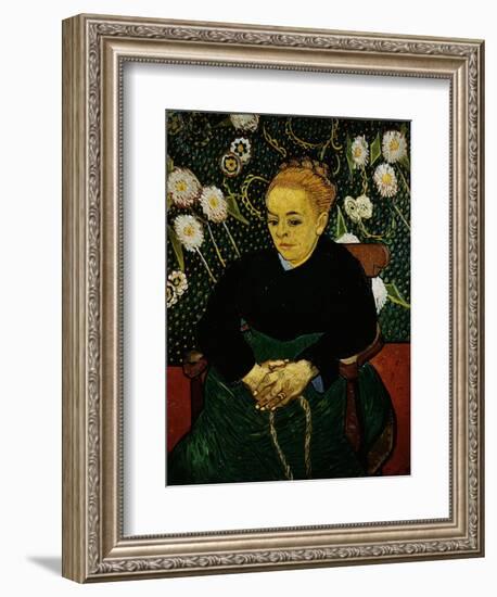 Woman Rocking a Cradle (Augustine Roulin)-Vincent van Gogh-Framed Giclee Print