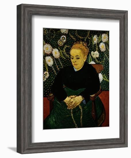 Woman Rocking a Cradle (Augustine Roulin)-Vincent van Gogh-Framed Giclee Print