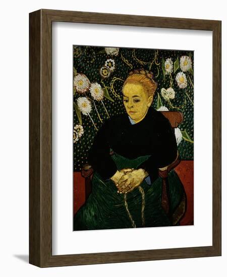 Woman Rocking a Cradle (Augustine Roulin)-Vincent van Gogh-Framed Giclee Print