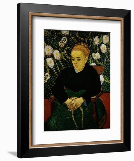 Woman Rocking a Cradle (Augustine Roulin)-Vincent van Gogh-Framed Giclee Print