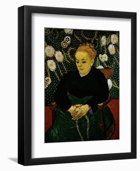 Woman Rocking a Cradle (Augustine Roulin)-Vincent van Gogh-Framed Giclee Print