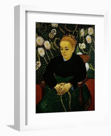 Woman Rocking a Cradle (Augustine Roulin)-Vincent van Gogh-Framed Giclee Print