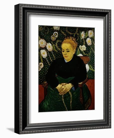 Woman Rocking a Cradle (Augustine Roulin)-Vincent van Gogh-Framed Giclee Print