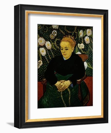 Woman Rocking a Cradle (Augustine Roulin)-Vincent van Gogh-Framed Giclee Print