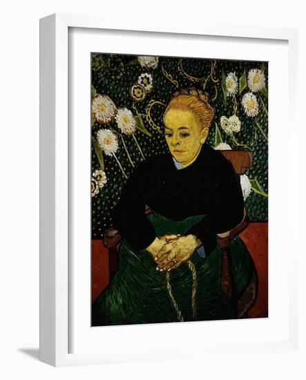 Woman Rocking a Cradle (Augustine Roulin)-Vincent van Gogh-Framed Giclee Print